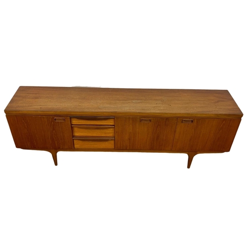 813 - A Greaves & Thomas teak sideboard. Mid Century. 1960’s. 219.5 x 45 x 77.5cm.