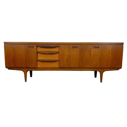 813 - A Greaves & Thomas teak sideboard. Mid Century. 1960’s. 219.5 x 45 x 77.5cm.