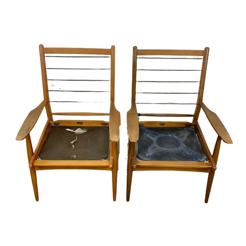 820 - A pair of Scandart Mid Century armchairs. 1960’s.