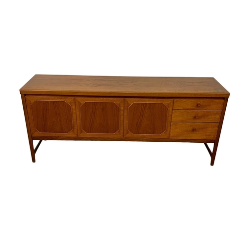 825 - A Nathan “Squares” teak Mid Century sideboard. 183 x 45 x 78cm.