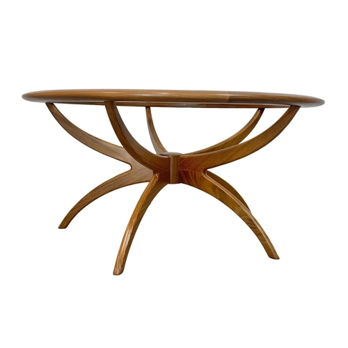 874 - A G-Plan Astro “Spider” teak and glass top coffee table designed by Victor Wilkins. Mid Century. 197... 