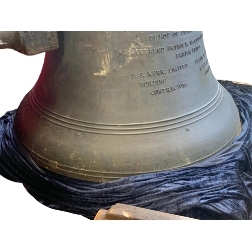 802c - A very large Church Bell made by John Taylor & Co, dated 1957. Bell made of gunmetal, weighing 575kg... 