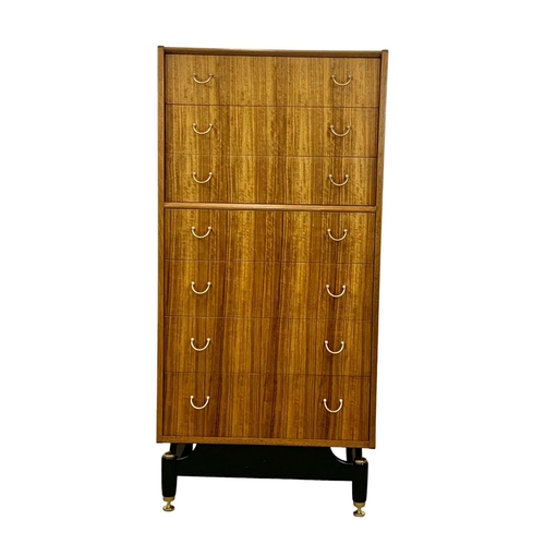 879 - A G-Plan Librenza tallboy chest of drawers. Mid Century. 1950’s. 60.5 x 40.5 x 128cm