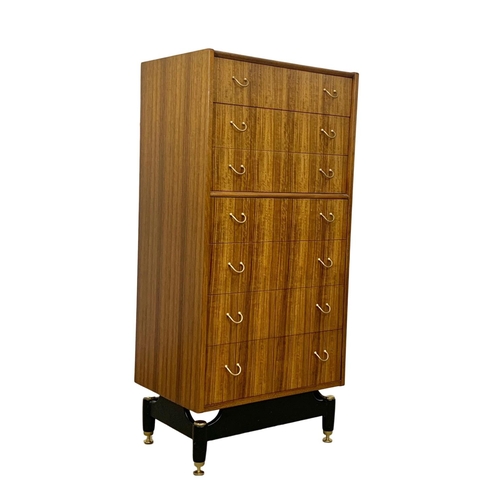 879 - A G-Plan Librenza tallboy chest of drawers. Mid Century. 1950’s. 60.5 x 40.5 x 128cm