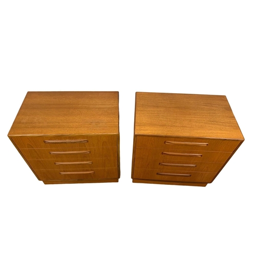 882 - A pair of G-Plan Fresco teak chests of drawers. Mid Century. 1975. 72 x 44.5 x 76cm