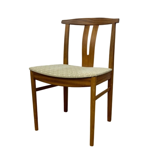 915f - A set of 3 Danish teak Mid Century dining chairs. Mid Century Denmark. 1960’s