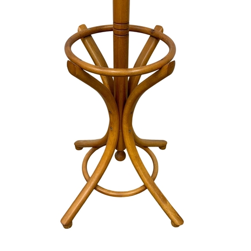 1121 - A Bentwood beech hat and coat stand. 197cm