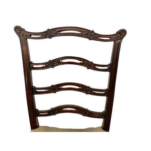 1129 - A 19th century Irish Chippendale style mahogany side chair. Circa 1870-1880.