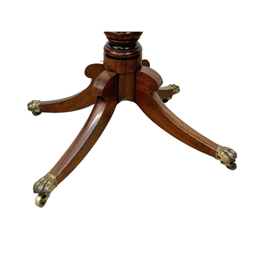 1136 - A George IV mahogany sewing table. 46 x 36 x 74cm