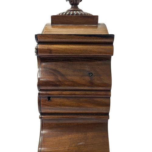 325 - A large William IV mahogany bracket clock with single Fusee Movement. Circa 1830s. With pendulum and... 