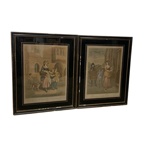 340 - 2 late 19th century Cry’s of London prints with another large late 19th century print. Largest 75 x ... 