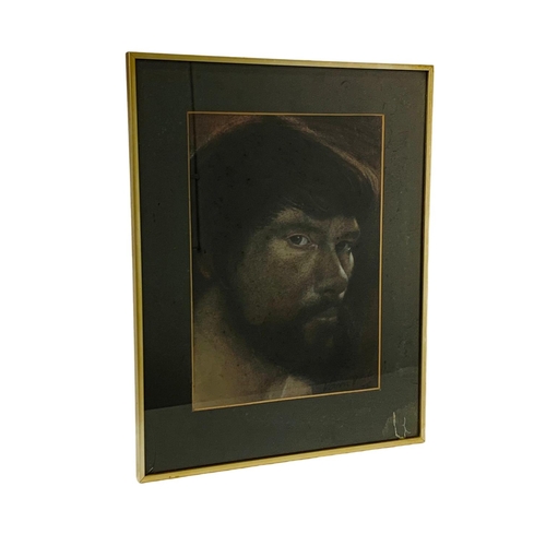 376 - A pastel self portrait of Vernon P. Carter. Dated 1978. 46 x 59cm