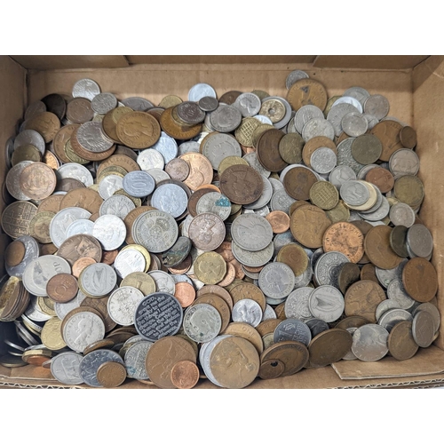 622 - Quantity of British, Irish and foreign coins, with notes