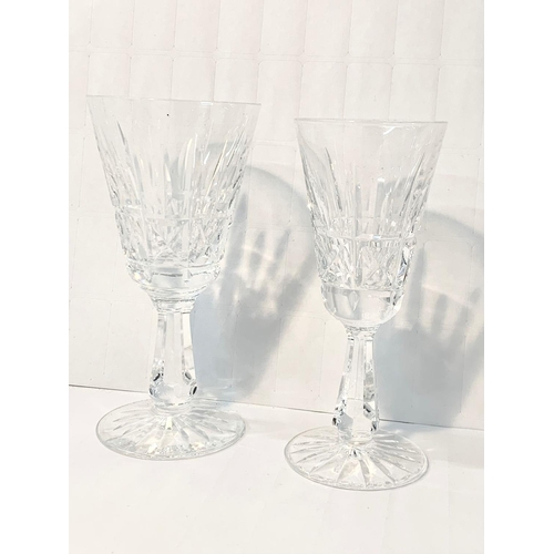 625 - 2 sets of Waterford crystal glasses. Set of 4 and 3. Largest 14cm