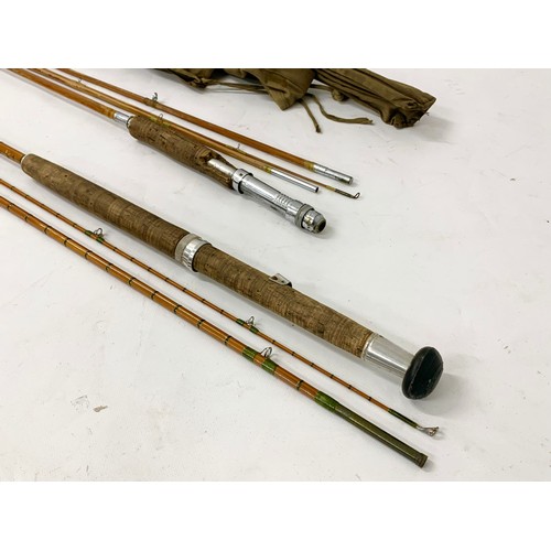 389S - 2 vintage fishing rods.