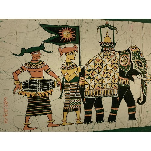 2 - A Sri Lankan Batik. 124 x 53.5cm