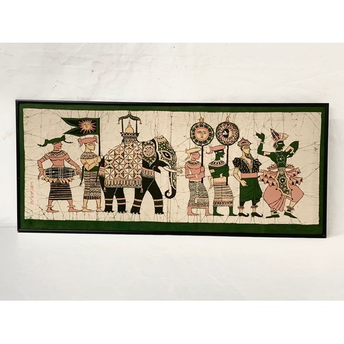 2 - A Sri Lankan Batik. 124 x 53.5cm