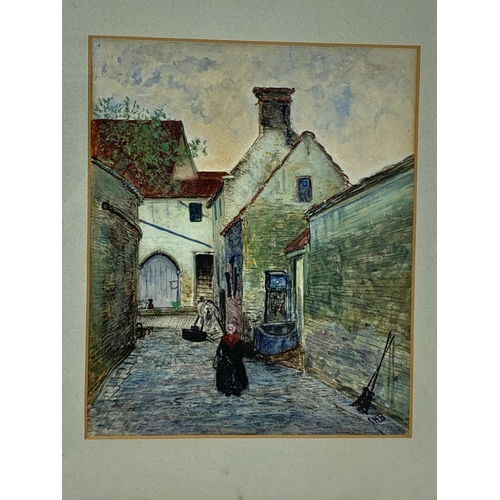 13 - A painting by Charles Henry Baskett. 36.5 x 41cm including frame.