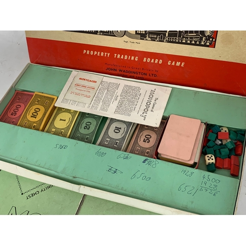 52 - A vintage Monopoly board game.
