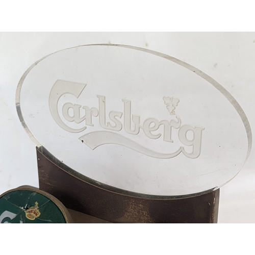 97 - A vintage beer font, cracked 23x11.5x24.5cm