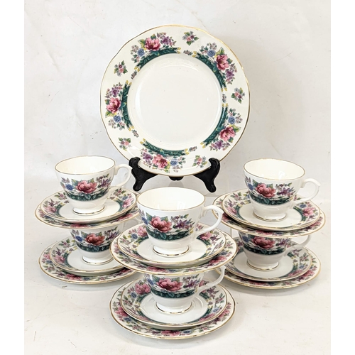 416 - A 19 piece Royal Sutherland tea set.