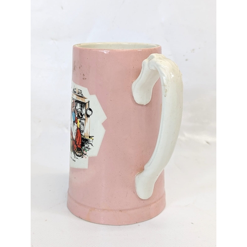 419 - A Charles Dickens character pottery mug of Mrs Gamp from Martin Chuzzlewit, produced for Bass & Co. ... 