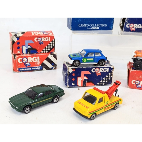 129 - A quantity of vintage Corgi and MatchBox toy cars. Including Corgi 