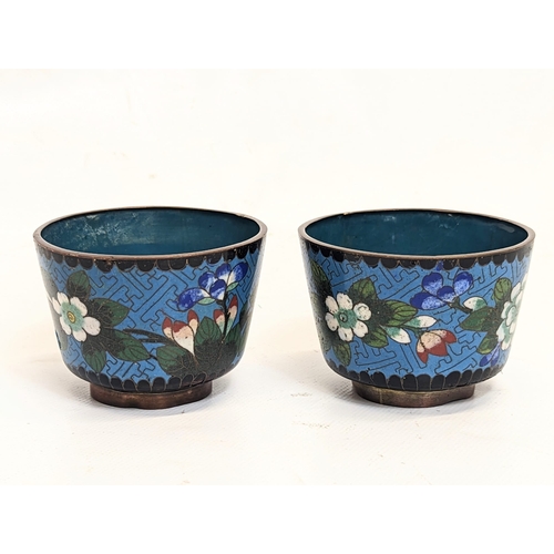 428 - A quantity of late 19th century cloisonne. Largest measures 7.5x8cm