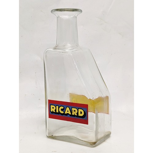 433 - A vintage Ricard glass carafe. 9x19.5cm