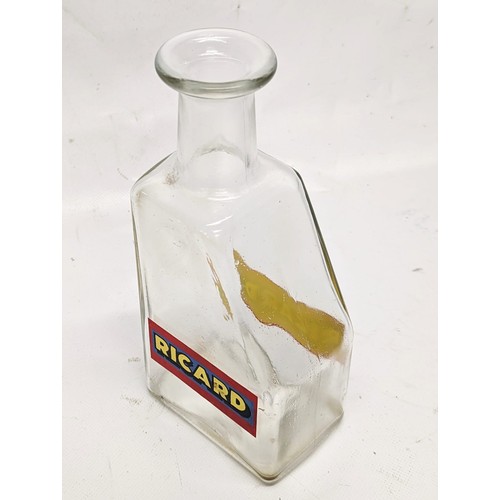 433 - A vintage Ricard glass carafe. 9x19.5cm