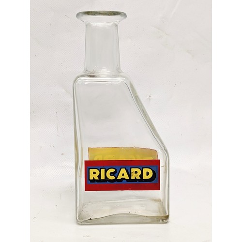 433 - A vintage Ricard glass carafe. 9x19.5cm