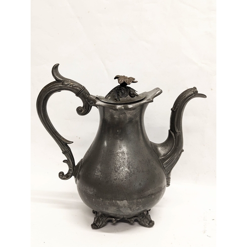 437 - A quantity of 19th and early 20th century pewter. Including James Dixon & Sons, Craftsman Sheffield,... 