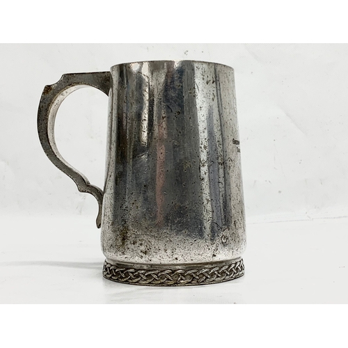 155 - A vintage Embassy hard soldered tankard for Gresham Hotel Dublin. 12.5cm