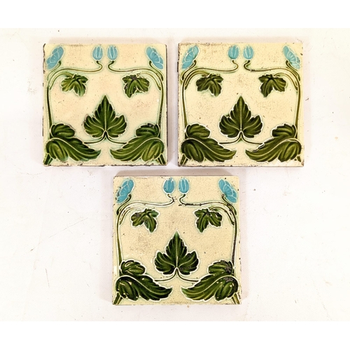 172 - 3 Victorian tiles. 15.5cm