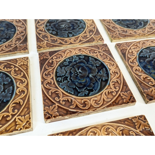 173 - 7 Victorian tiles. 15.5cm