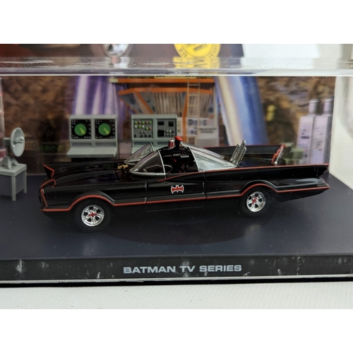 247 - 5 models of Batman vehicles, including 1966 Batmobile from Batman TV Series, Batmobile from Batman: ... 