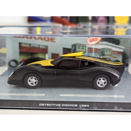 250 - 9 models of Batman vehicles from The Detective Comics 1937-2011, including the Catmobile number 122,... 