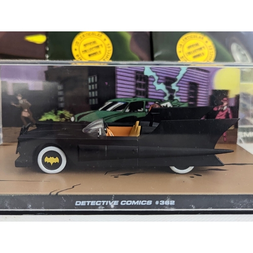 250 - 9 models of Batman vehicles from The Detective Comics 1937-2011, including the Catmobile number 122,... 