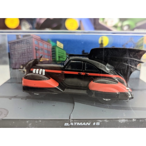 251 - 7 models of Batman vehicles from Batman. Including the Jokermobile number 37, number 575, 311, 652, ... 