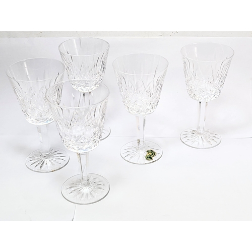 560 - A set of 4 Waterford Crystal Lismore cut glasses. 15cm