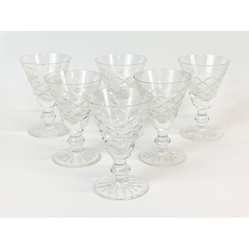 561 - A set of 6 Waterford crystal “Adare” cut port glasses. 7.5cm