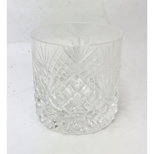 562 - A set of 8 Tyrone Crystal  whiskey tumbler glasses.