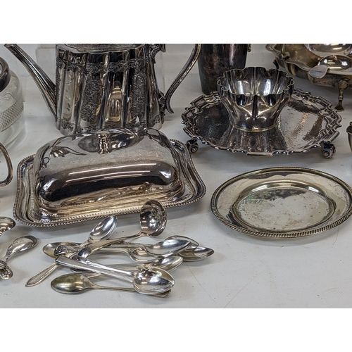 575 - A large quantity of silver plate