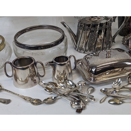 575 - A large quantity of silver plate