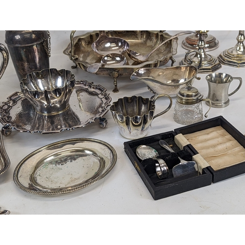 575 - A large quantity of silver plate