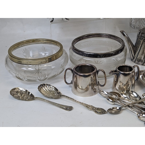 575 - A large quantity of silver plate