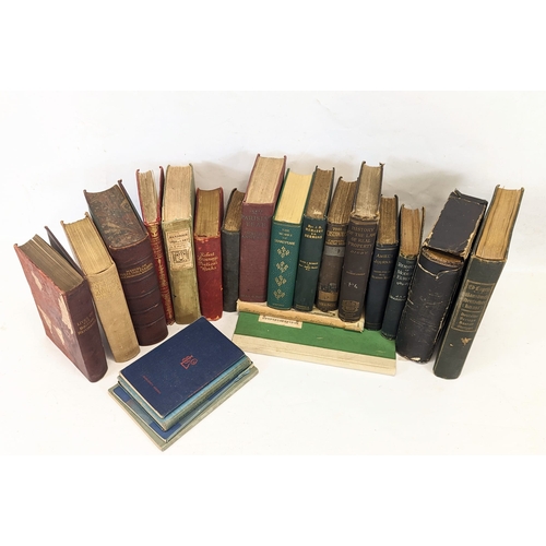 293 - A quantity of books including The Works of Shakespeare, Robert Browning's Poetical Works, etc.