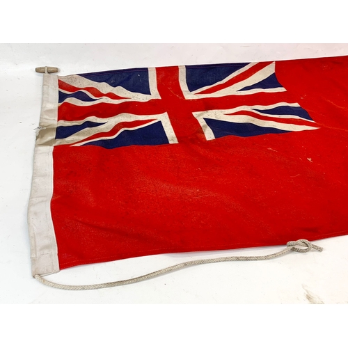 303 - An early 20th century British Navy flag. Union Jack. 113cm