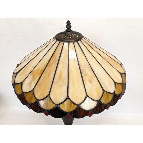 326 - A Tiffany style lamp. 66cm