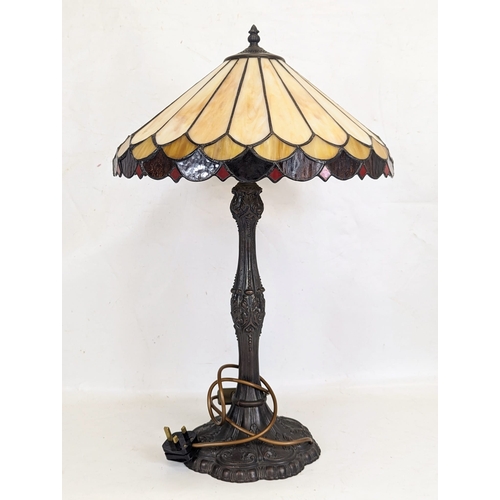 326 - A Tiffany style lamp. 66cm